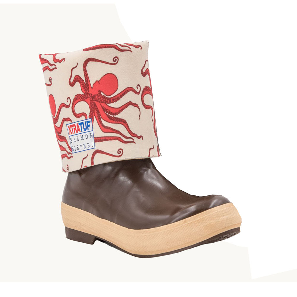 XtraTuf Women's 15" Legacy Boots w/ Salmon Sisters Octopus Print