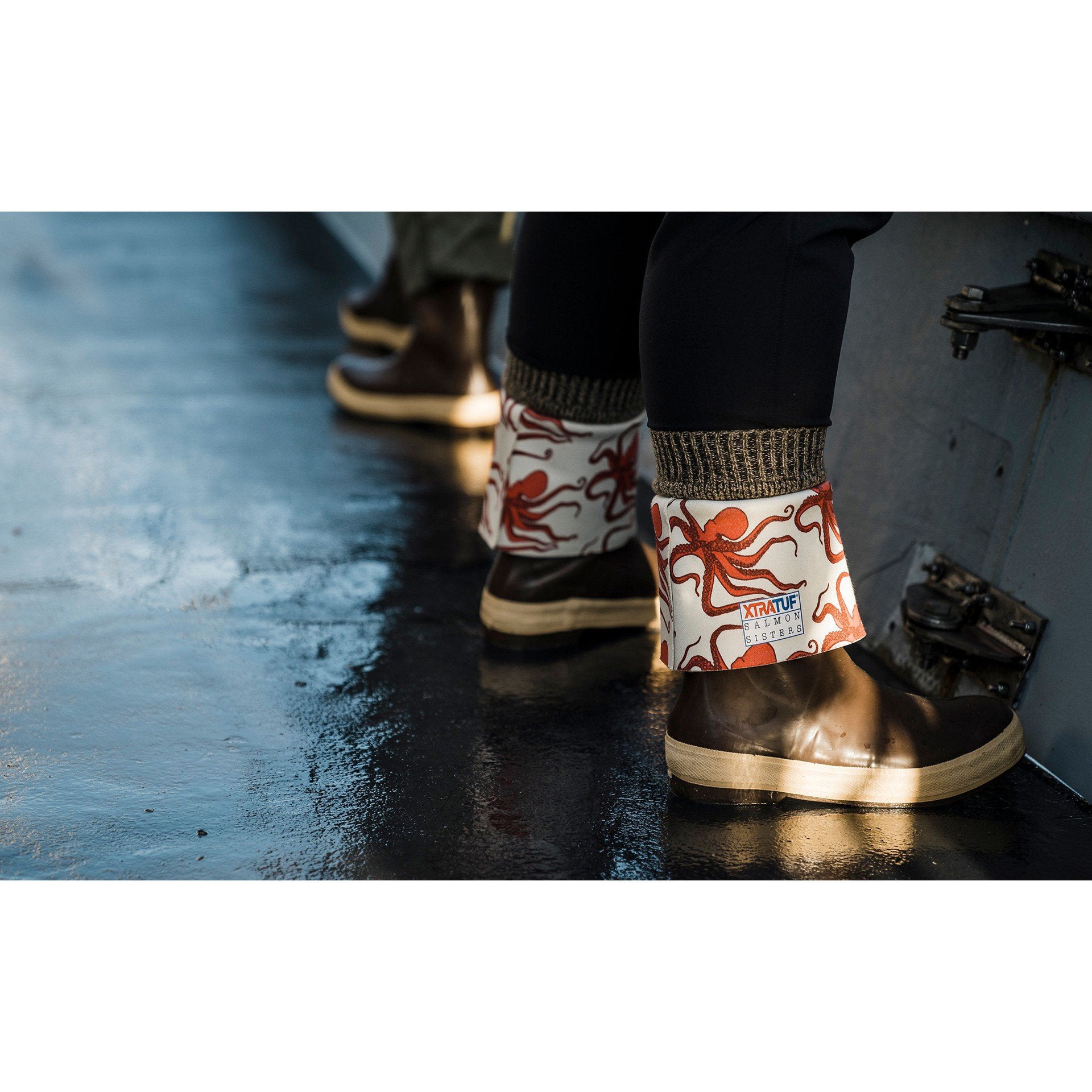 XtraTuf Women's 15" Legacy Boots w/ Salmon Sisters Octopus Print
