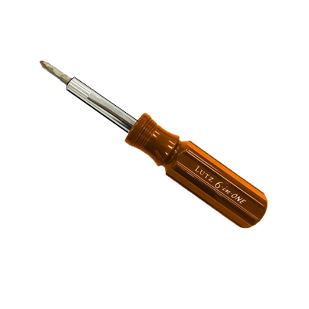 Lutz 6-in-1 Orange Screwdriver