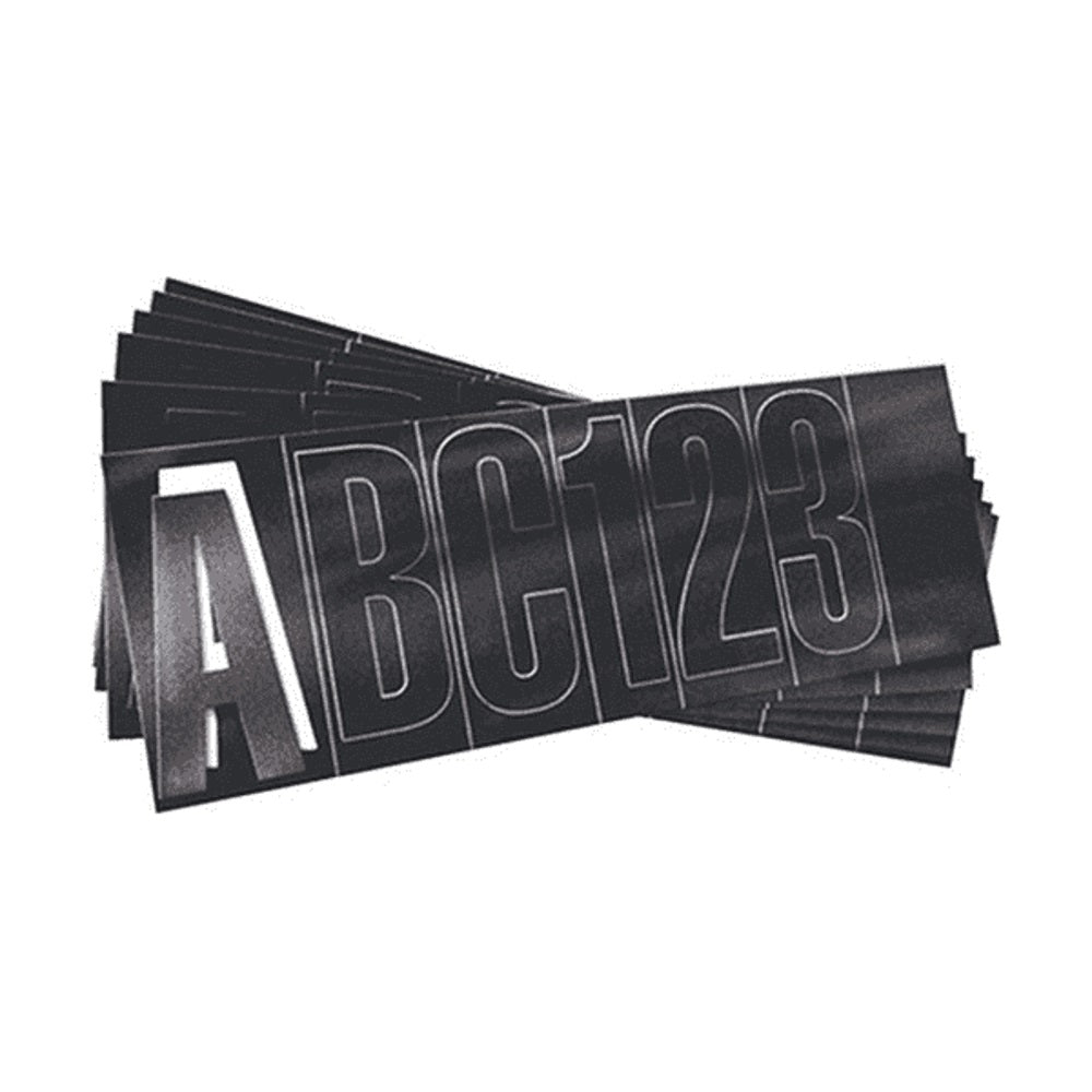 SeaSense 3" Black Letter and Number Kit