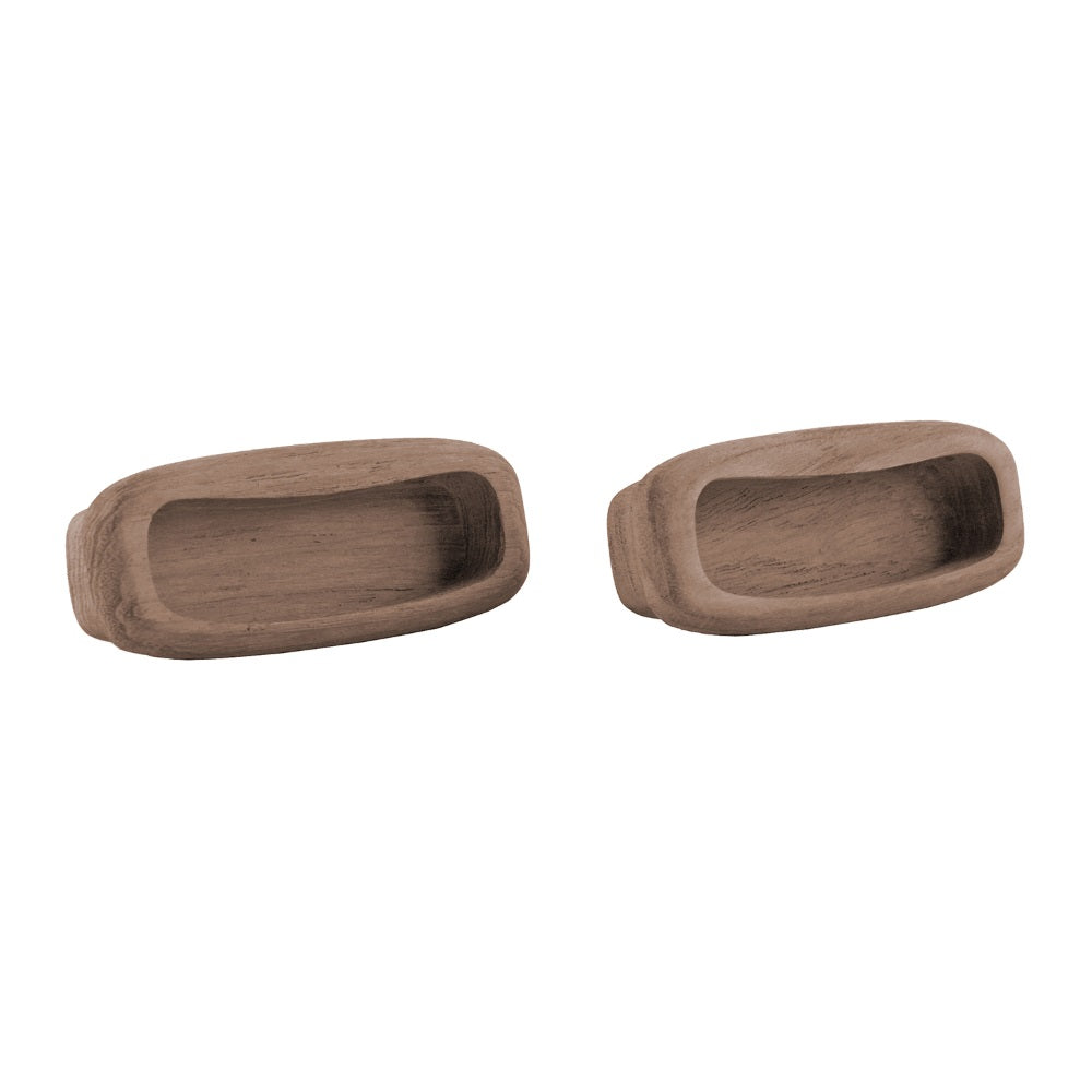 Teak Rectangular Drawer Pull, 3-1/4"
