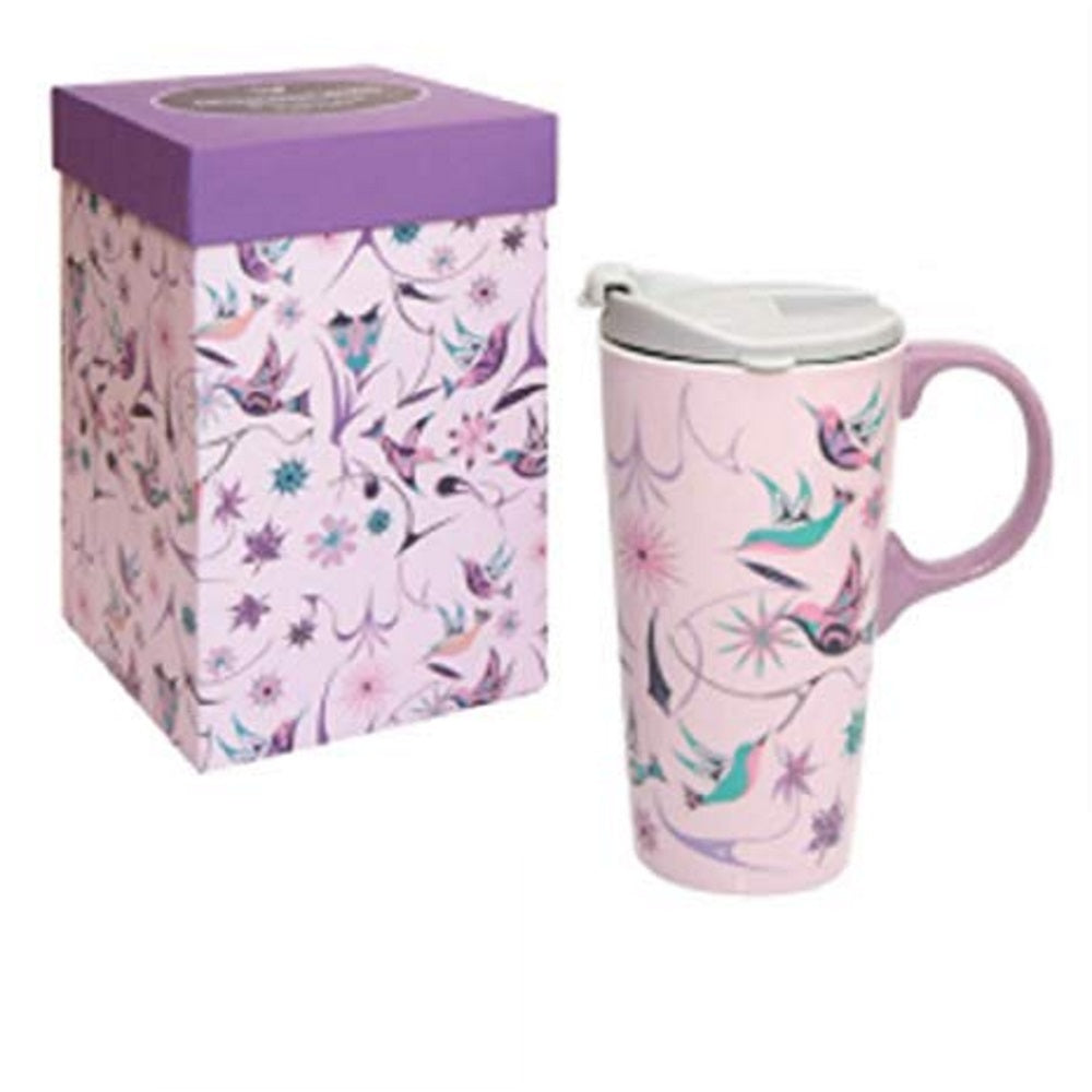 Native Northwest Hummingbird Travel Mug w/ Lid