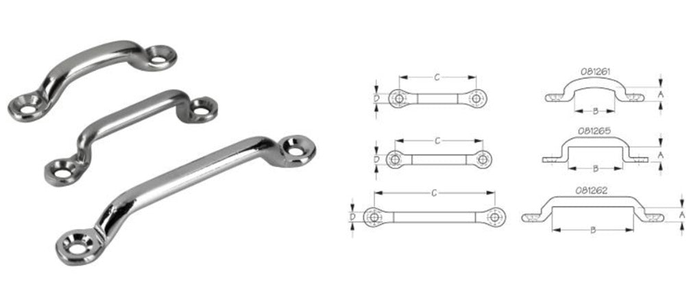 Sea-Dog Line Tie Down Eye Strap, Stainless Steel