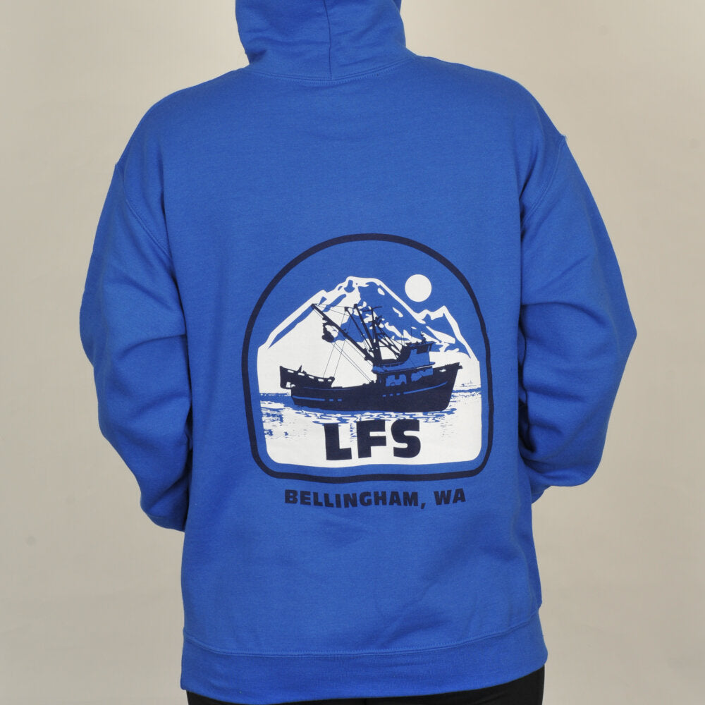 LFS, Bellingham Boat & Mountain Logo Sweatshirt, Long Sleeve, Pullover