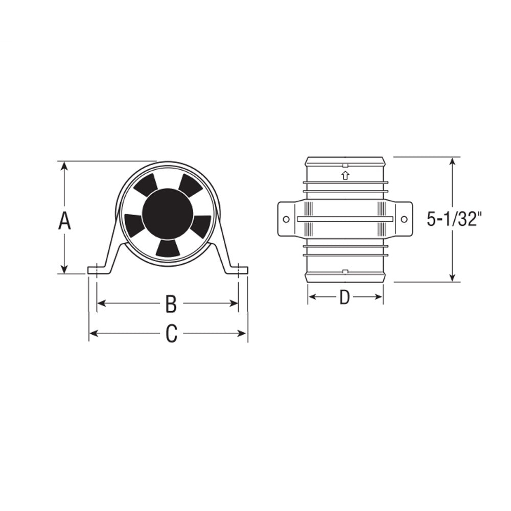 Attwood Turbo 4000 Series II In-Line Blowers