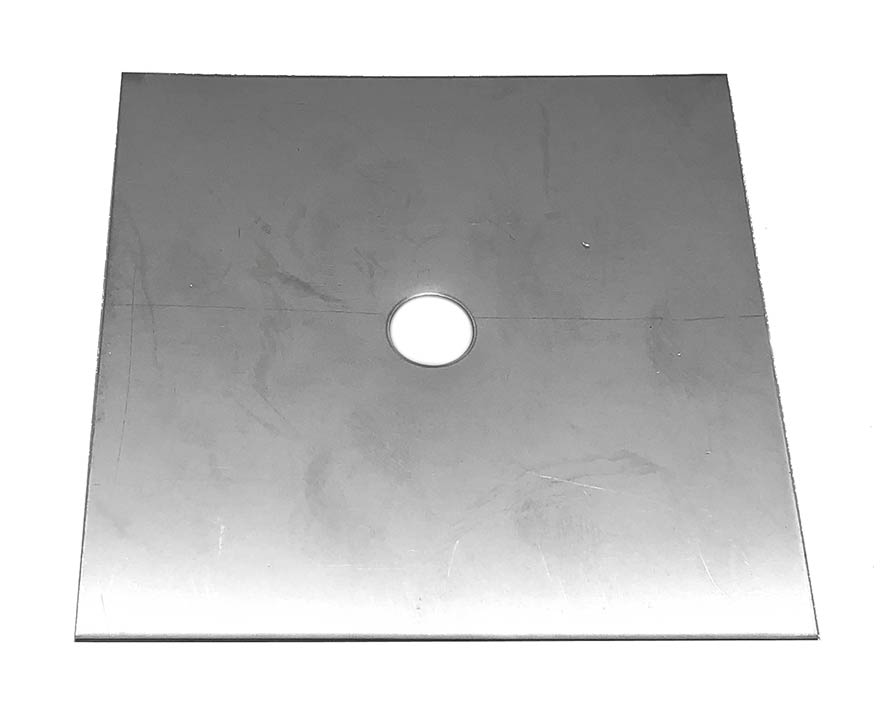 4" Downrigger Stainless Steel Square Brake Plate, S-SSCUTSQ4