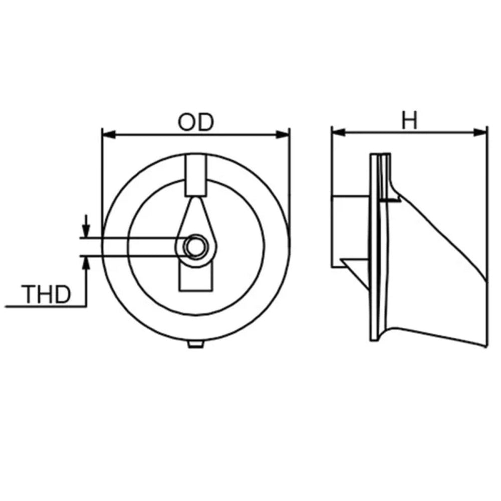 Canada Metal Yamaha Trim Fin Anode- Zinc