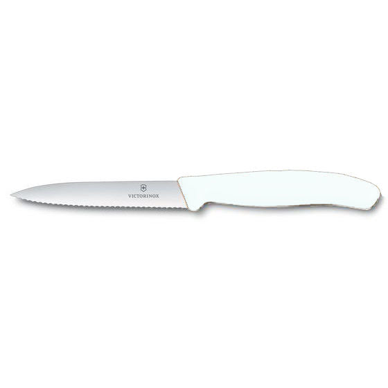 Victorinox Spear Point Paring Knife, Serrated 4" Blade