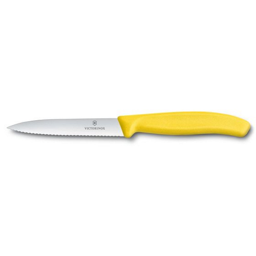 Victorinox Spear Point Paring Knife, Serrated 4" Blade