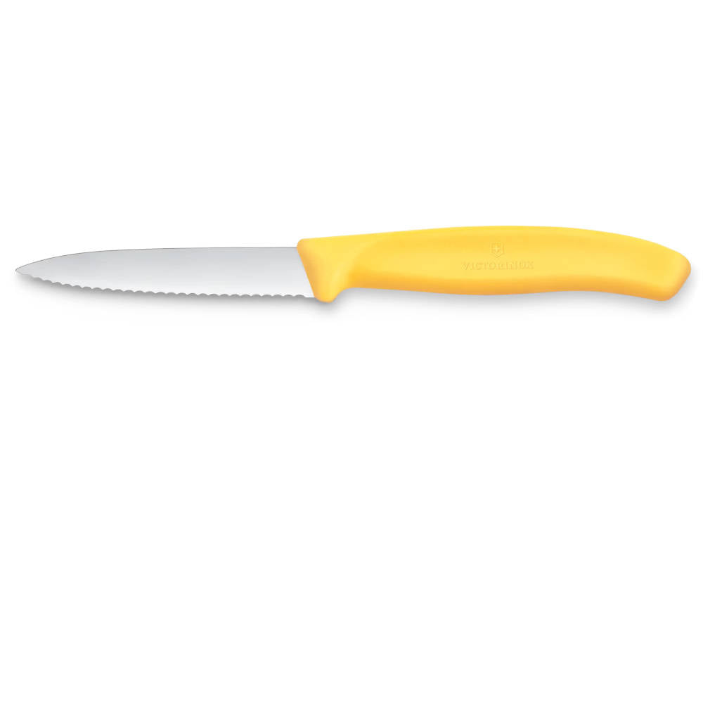Victorinox Spear Point Paring Knife, Serrated 4" Blade