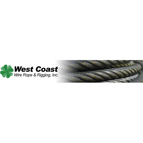 Vinyl Coated Wire Rope, Stainless Steel, 7 x 19, 1/8" to 3/16"