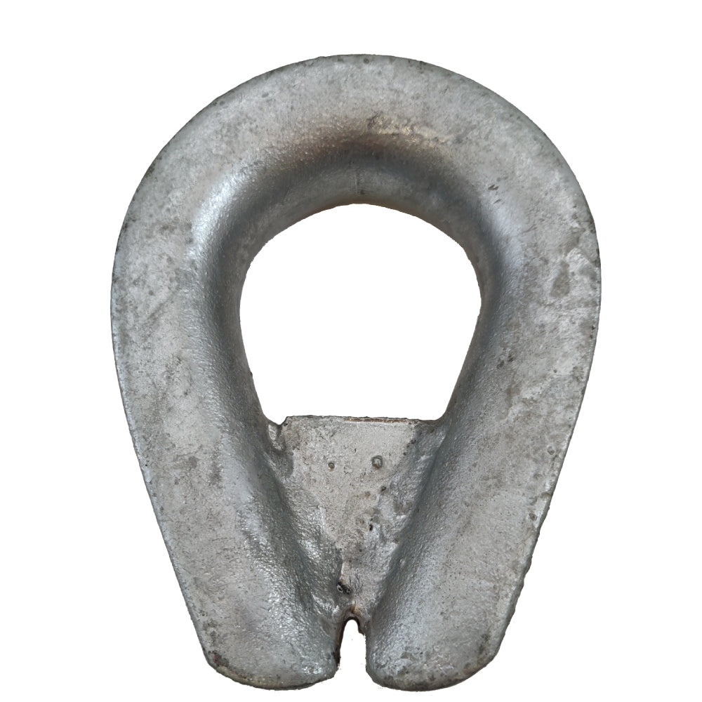 Wire Rope Thimbles with Gusset, Galvanized, Heavy Duty