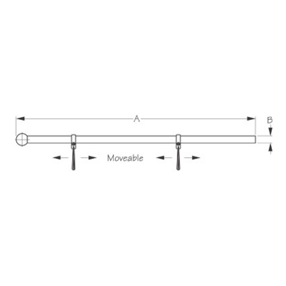 Sea-Dog Adjustable Bow Form Flagpole