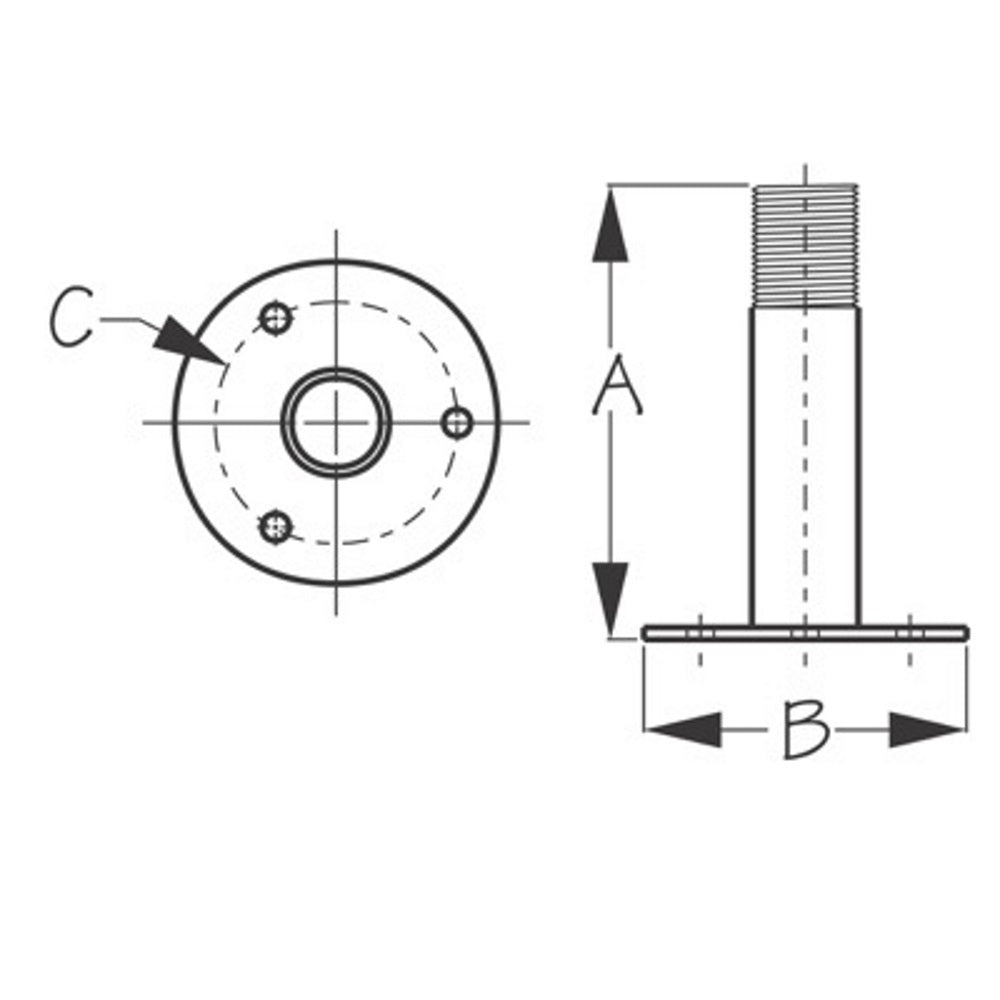Sea-Dog Fixed Antenna Base