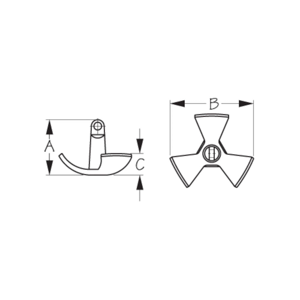 Sea-Dog Mushroom Style River Anchor