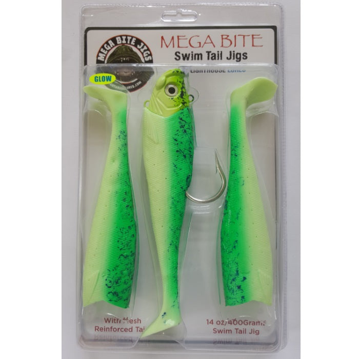 Mega Bite Swim Tail Jibs, 14 oz.