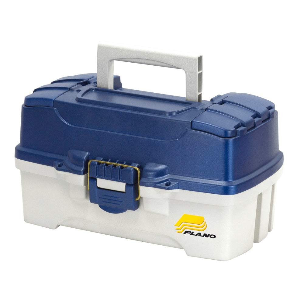classic tackle box Plano Tackle Box Blue / White 2 Tray