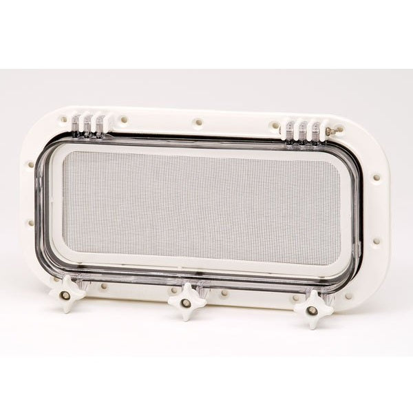 Bomar Gray Series Rectangular Opening Molded Portlight