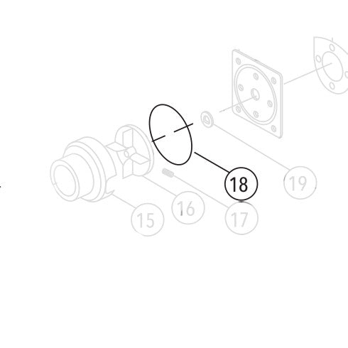Jabsco Macerator Housing O-Ring for 37010 Toilet
