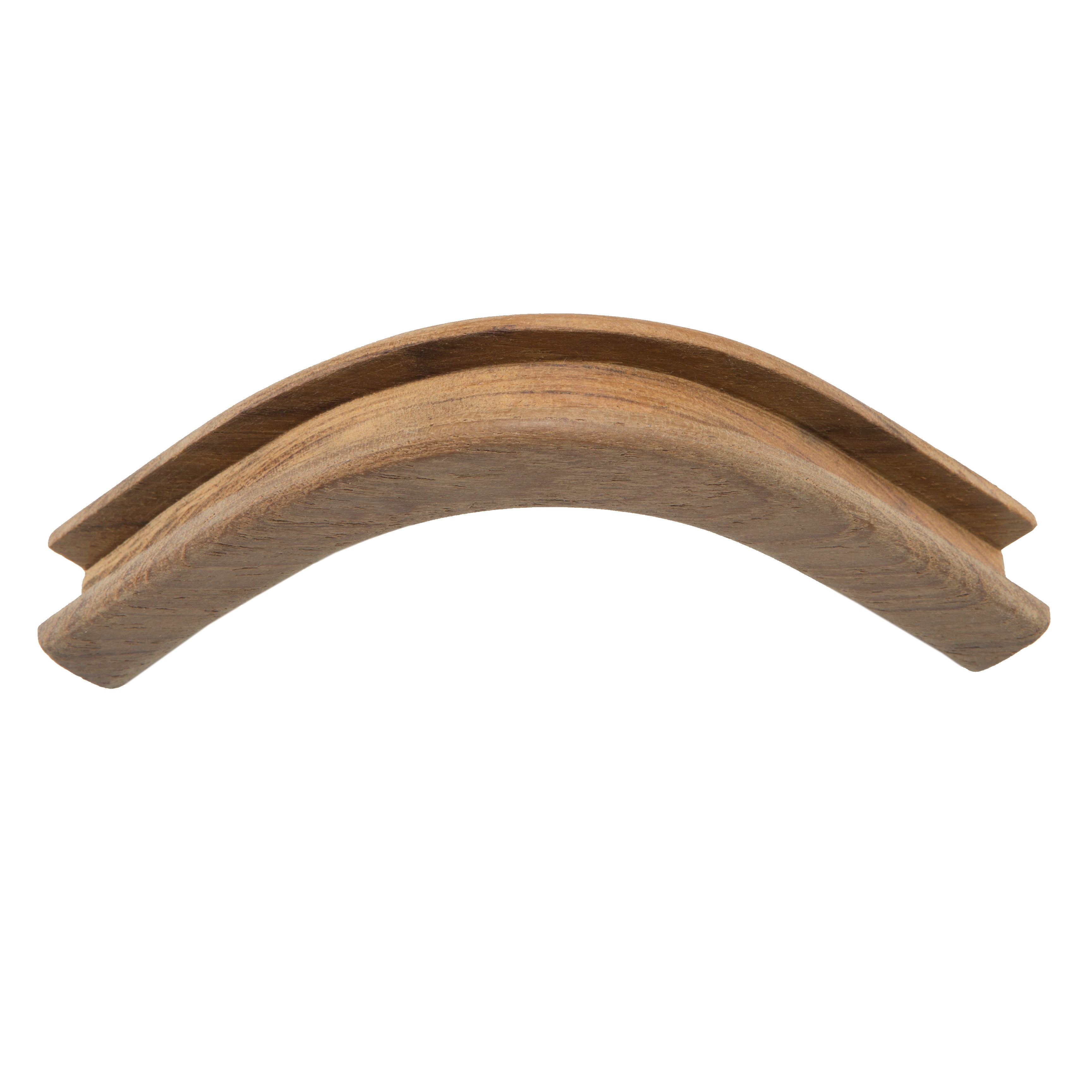 Teak Bulkhead Molding Inside Corner-1/2" Track