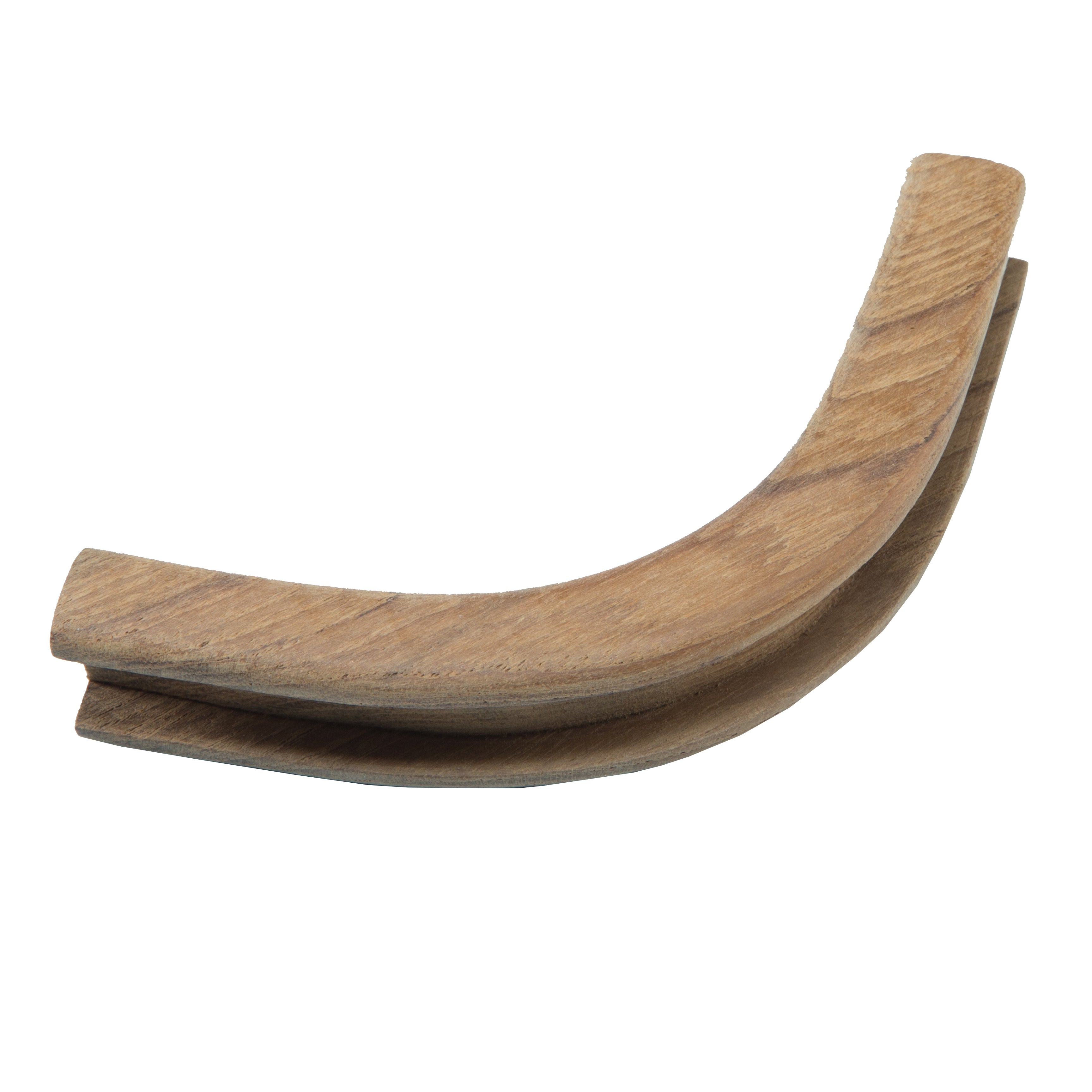 Teak Bulkhead Molding Inside Corner-1/2" Track