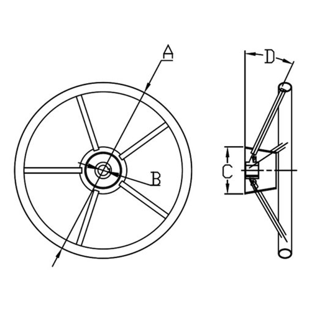 Heavy Duty Stainless15-1/2" Destroyer Wheel