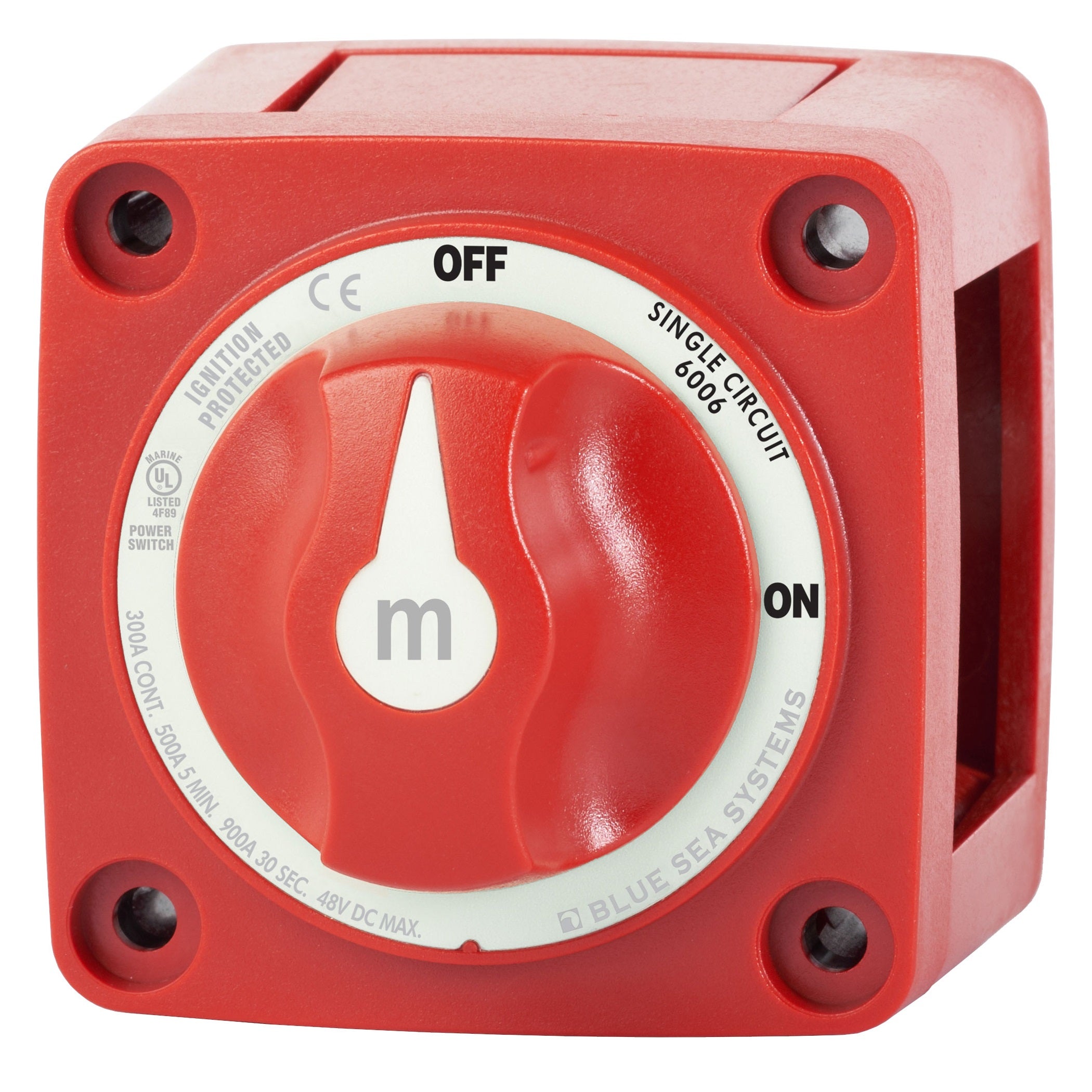 Blue Sea M-Series Mini On-Off Battery Switch with Knob