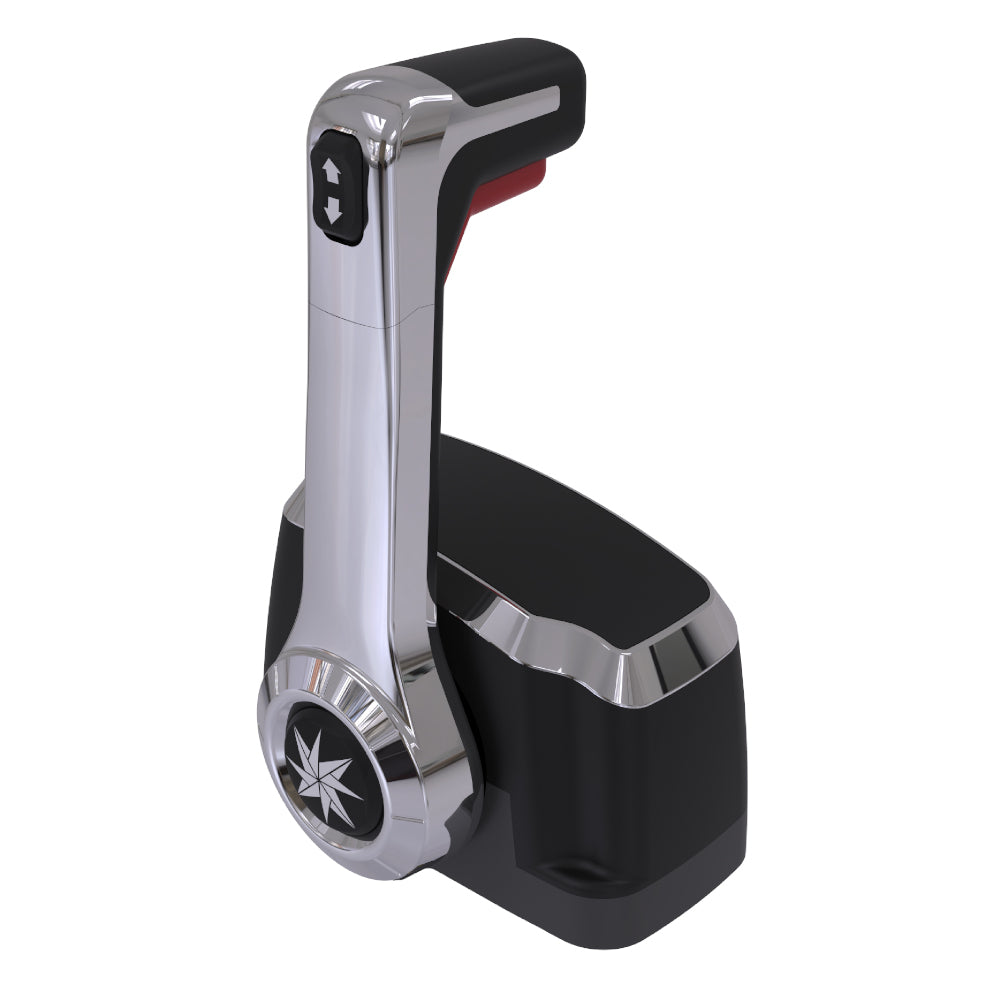 SeaStar Solutions Xtreme Single Lever, Dual-Function Top Mount Control, Chrome with Neutral Interlock