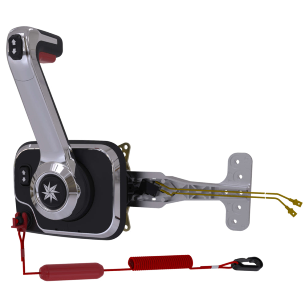 Xtreme Dual-Function Side Mount Engine Control, Chrome with Cut Off Switch