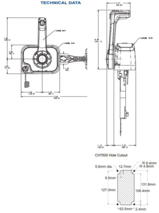 Xtreme Single Top Mount Control, Black, No Neutral Interlock