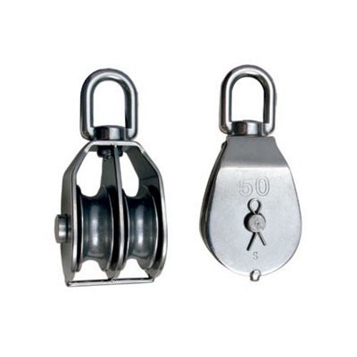 Stainless Steel Round Double Block