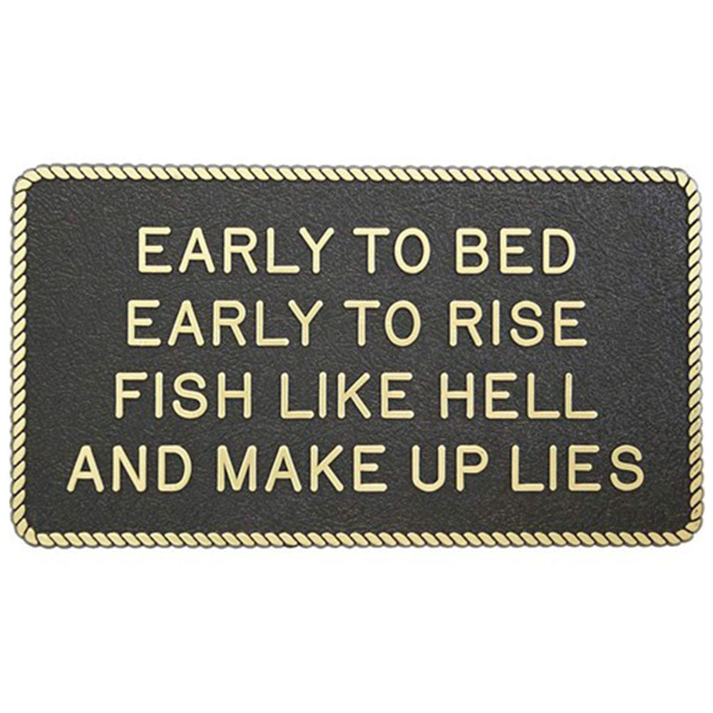 Fun Plaque Early To Bed