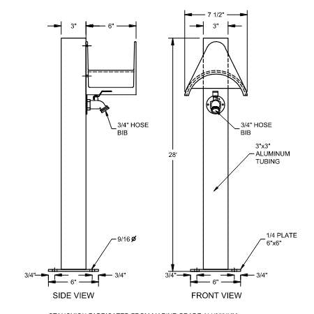 Dockside Water Stanchions