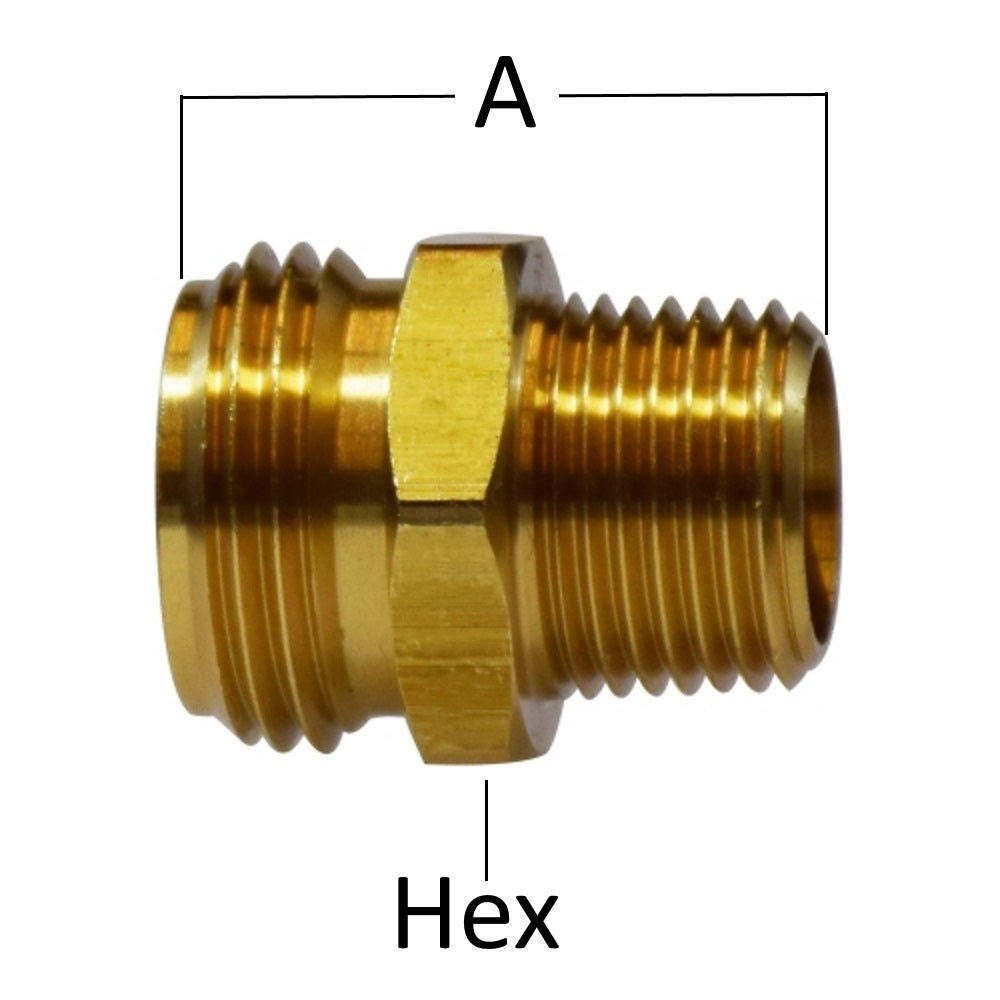 Midland Metal Rigid Male Garden Hose to Male Pipe