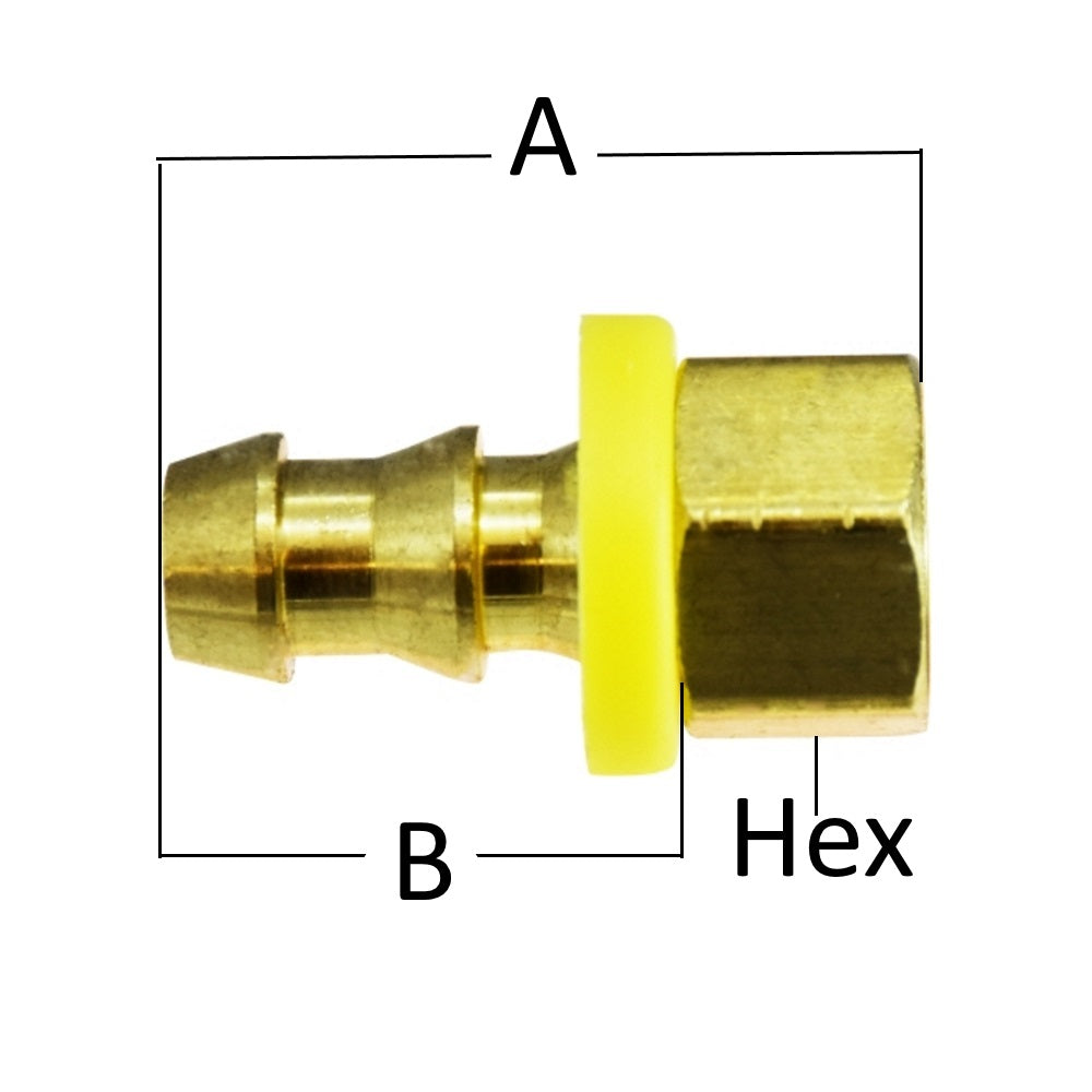 Mildand Metal Inverted Flare Female Adapter Brass Fittings