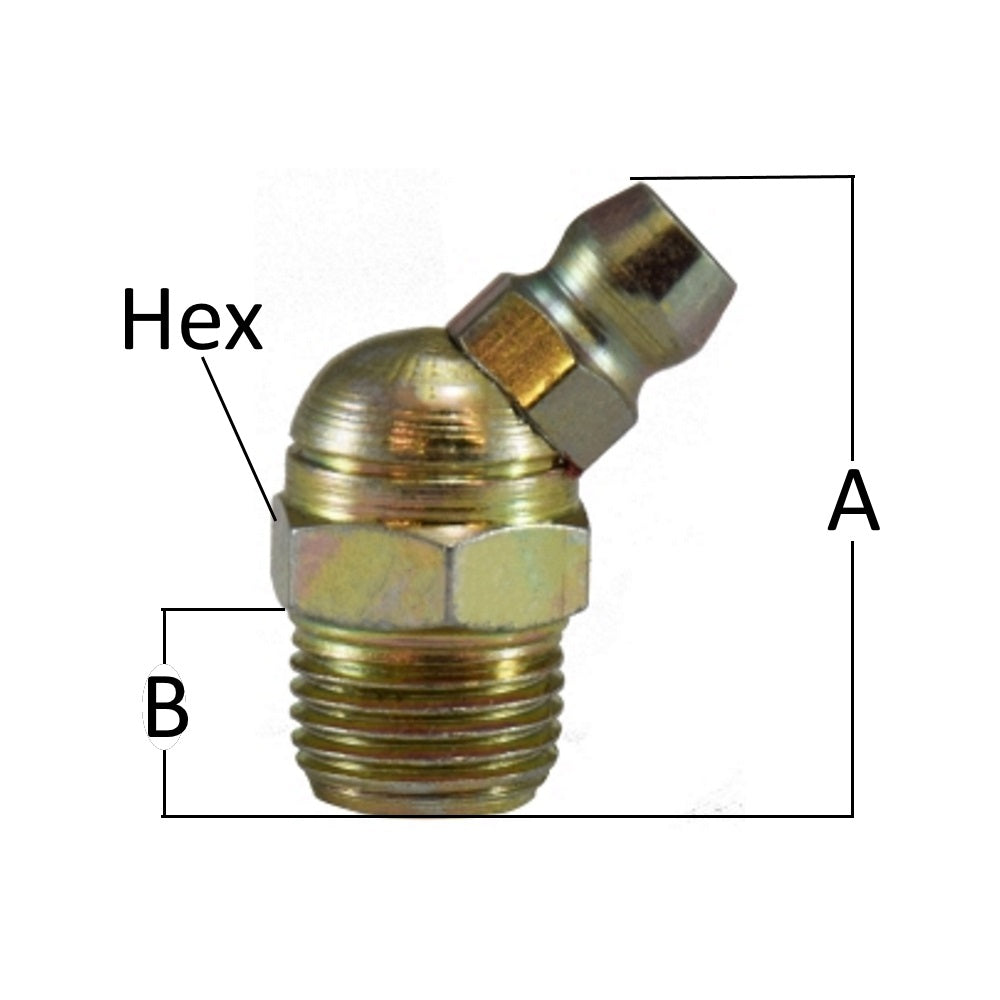 Midland Metal Pipe Thread 45° Angle Ball Check