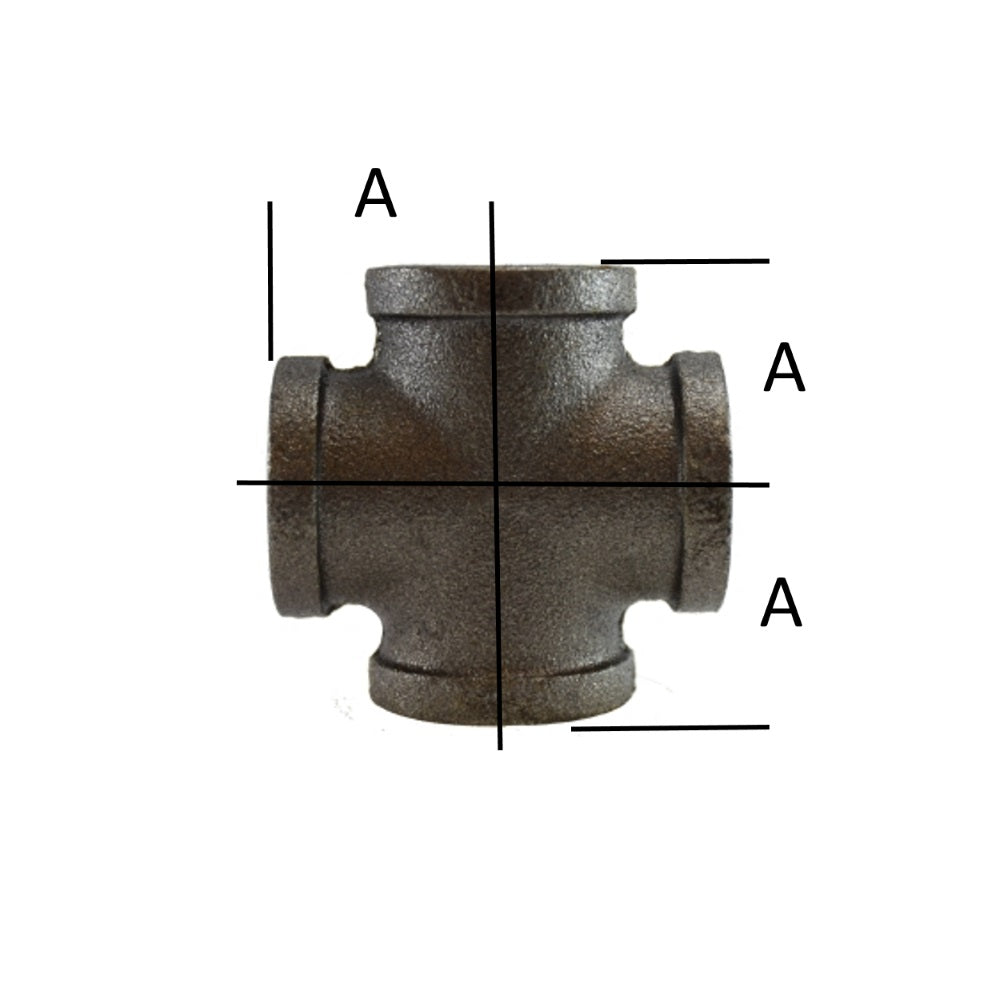 Midland Metals Black Cross Fittings