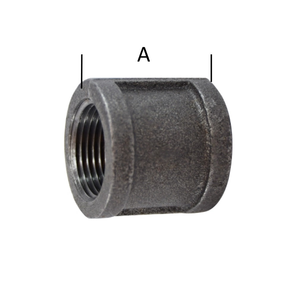 Midland Metals Black Coupling Fittings