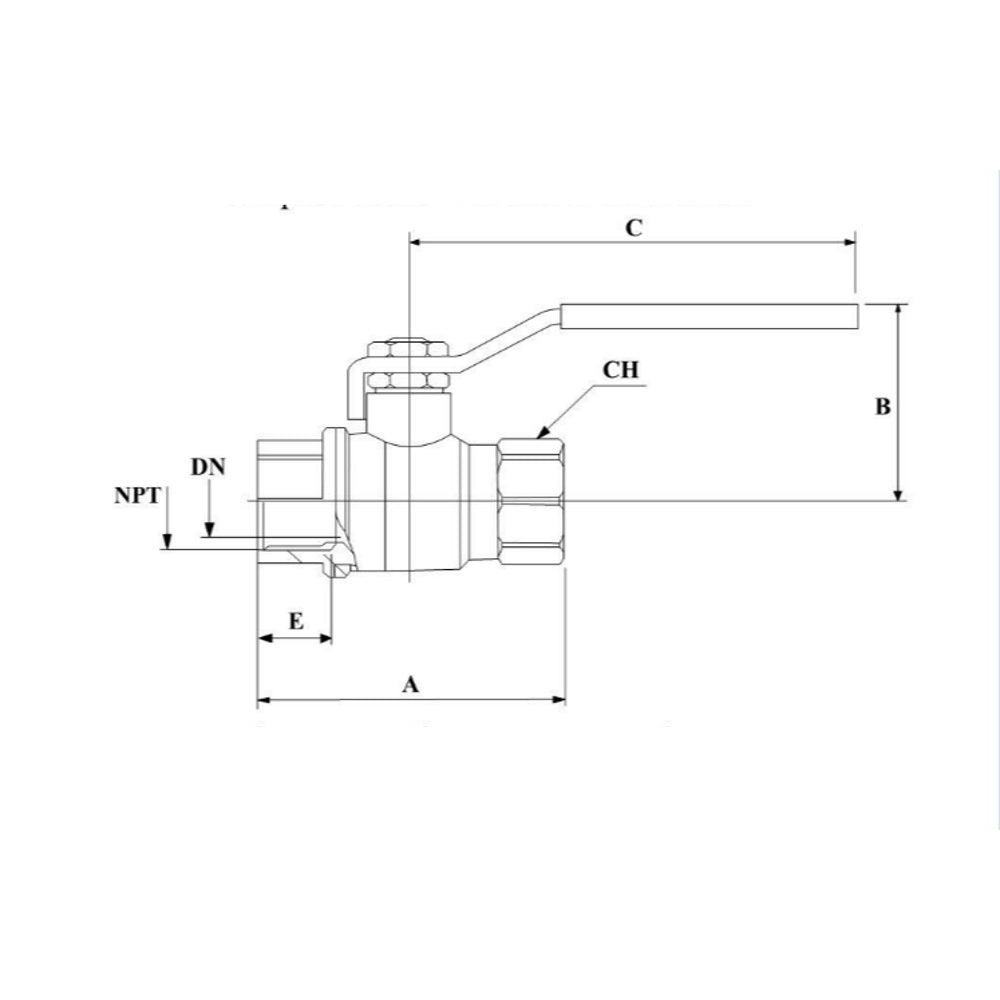 Midland Metals Forged Brass Ball Valve