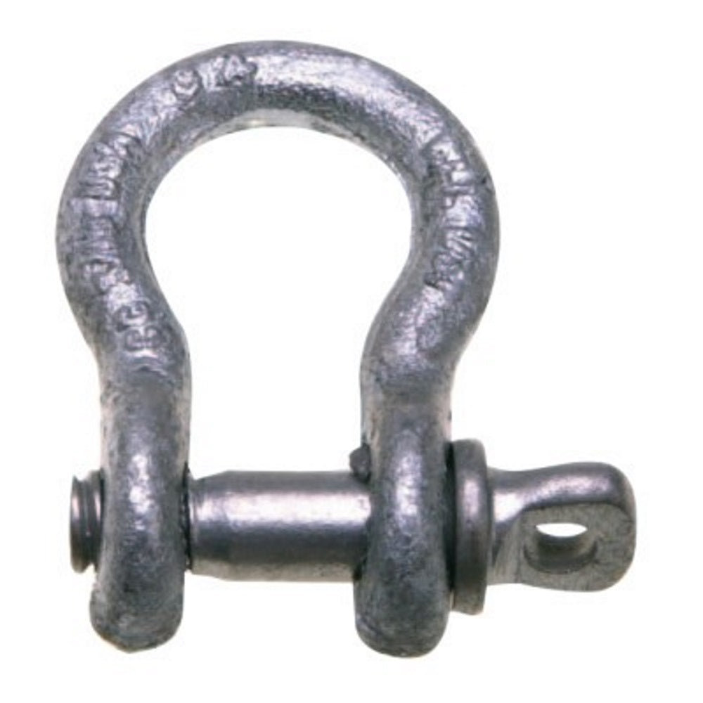 Screw Pin Anchor Shackle, Galvanized, Cooper Tools