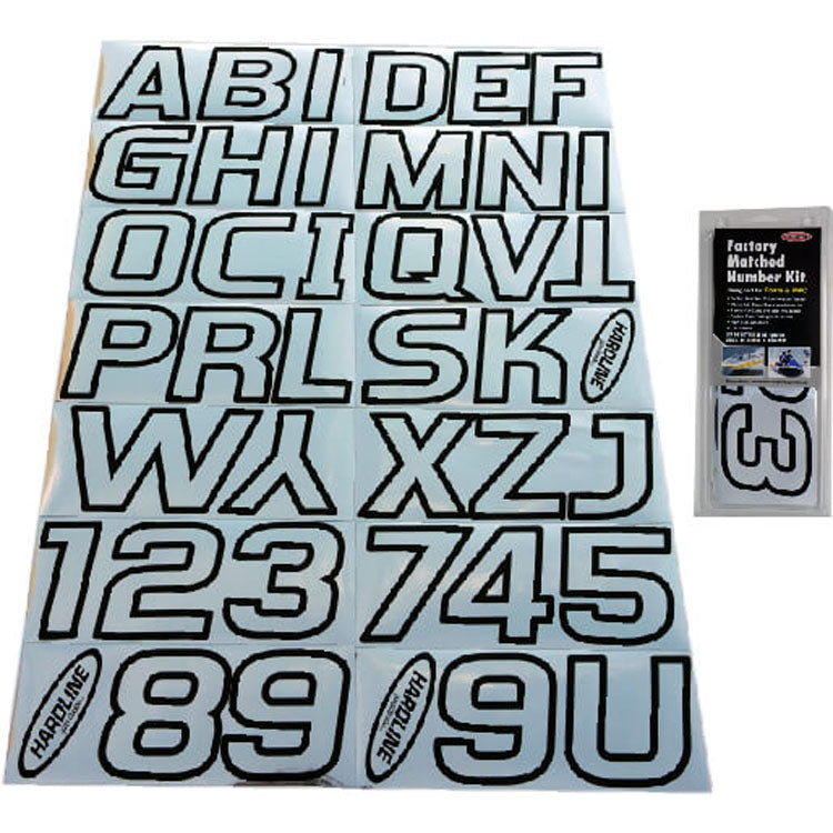 Hardline 3" Boat Lettering Registration Kit