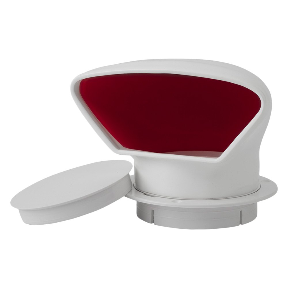Sea-Dog, Low Profile Vents / Snap-In Deck Plate, 4", Red