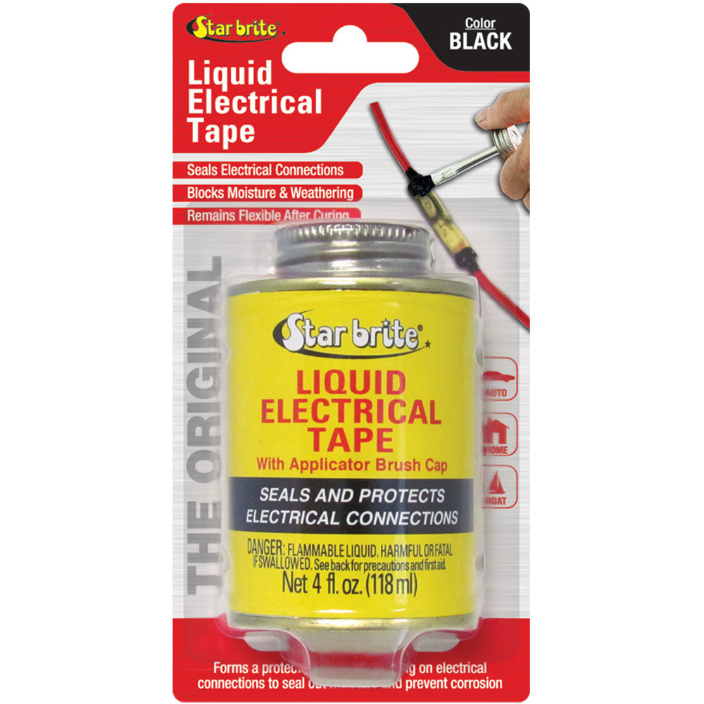 Star Brite Liquid Electric Tape, Black, 4 Fl Oz