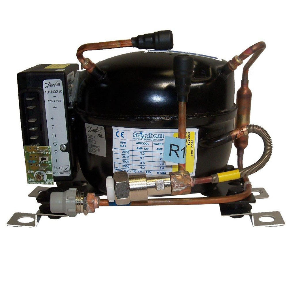 Frigoboat, Keel Cooled Condensing Unit, 12/24 volt, No Speed Board
