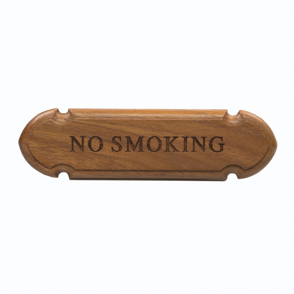 Whitecap Teak No Smoking Name Plate