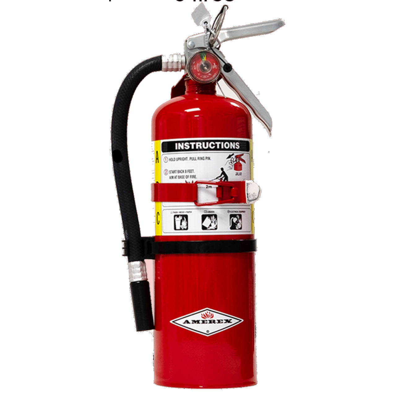 PRO 5, Dry Chemical Portable Fire Extinguisher, 5.0 lb (2.27 kg)