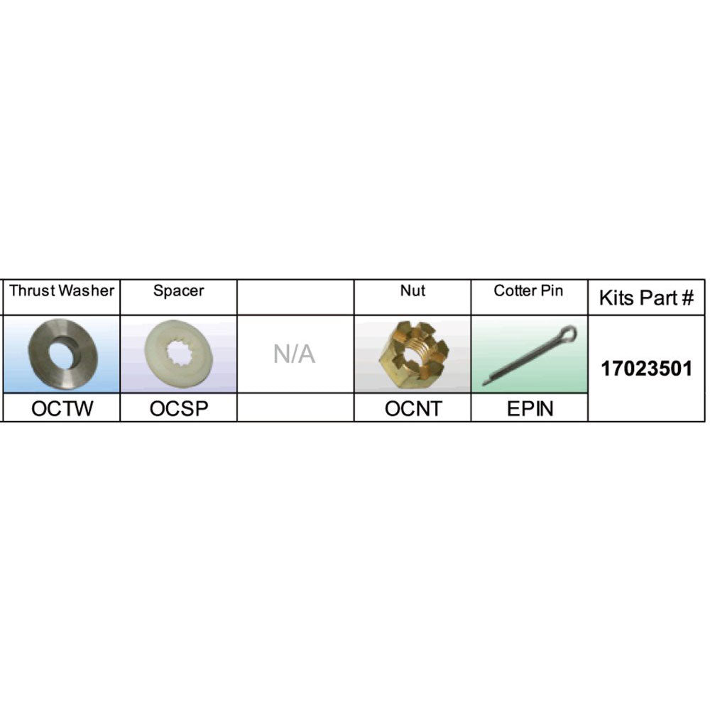 Solas Prop, Hardware Kit, BRP / Johnson / Evinrude, 40 - 75 HP