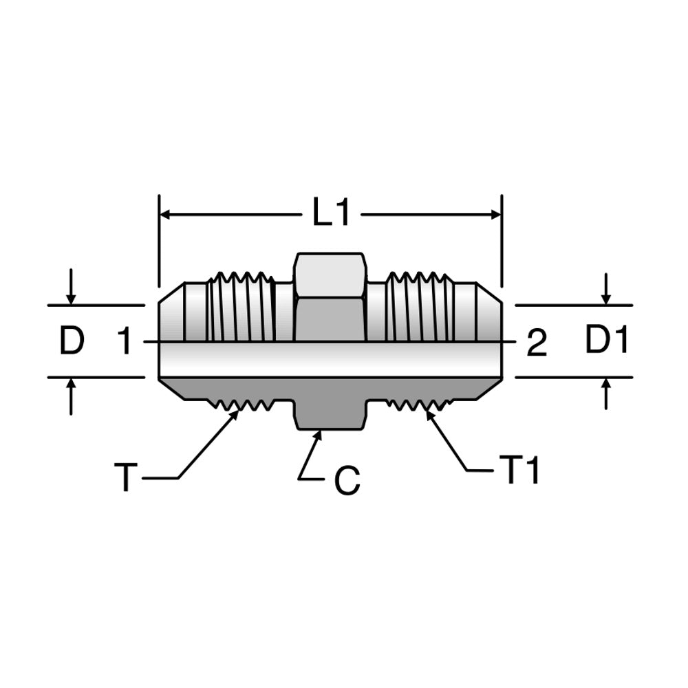 Parker HTX-S Triple Lock Tube Union