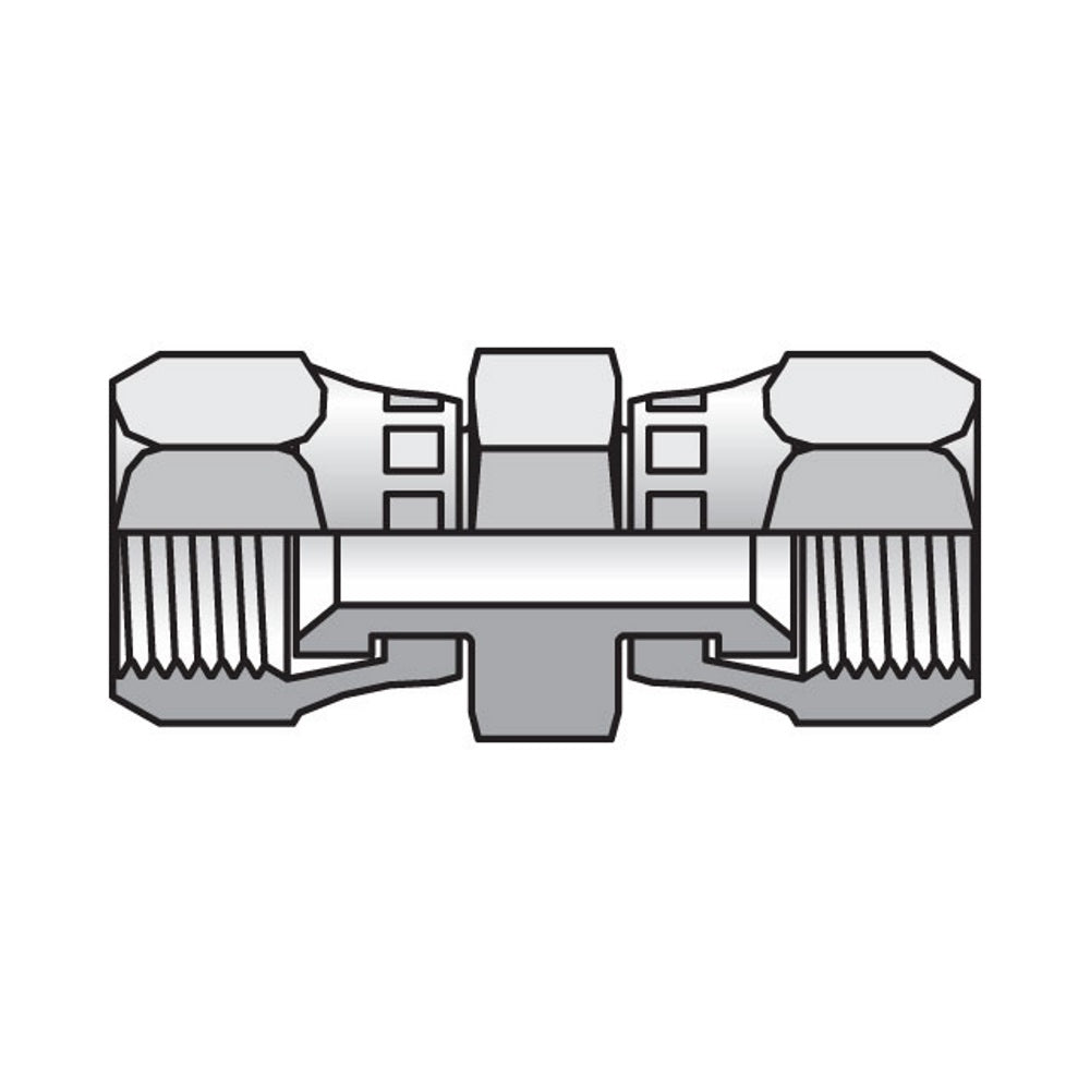 Parker Triple-Lok 37° Straight Swivel Nut Union