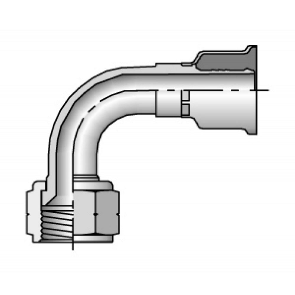 Parker 17926 Crimp Style Hydraulic Hose Fitting